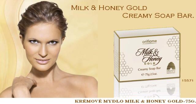 Krémové mydlo Milk & Honey Gold.