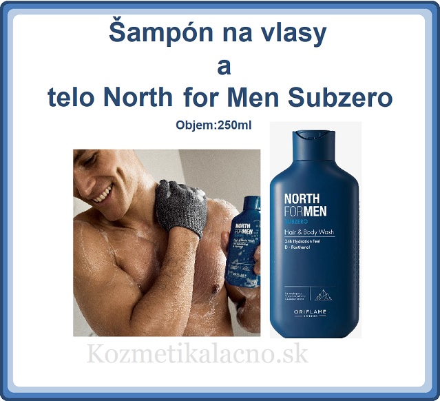 Šampón na vlasy a telo North for Men Subzero