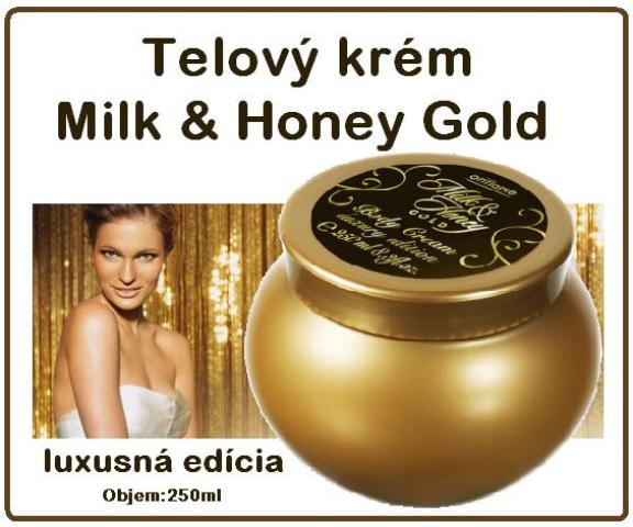 Telový krém Milk & Honey Gold luxusná edícia.
