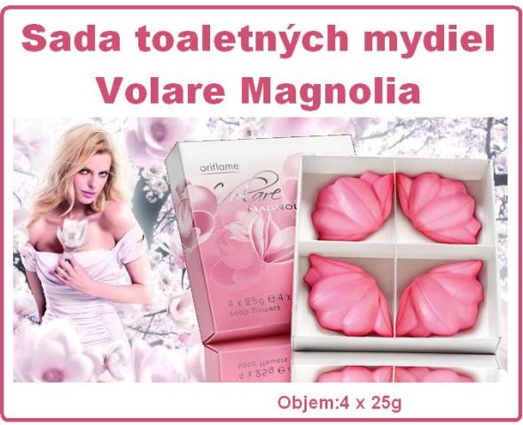 Sada toaletných mydiel Volare Magnolia.