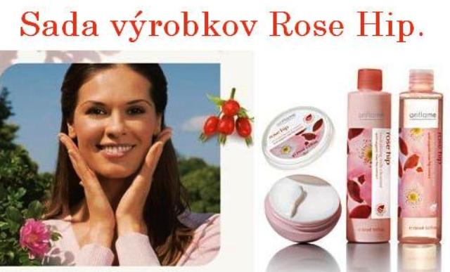Sada výrobkov Rose Hip.