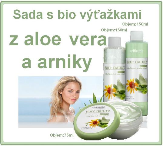 Sada výrobkov Aloe Vera & Arnica.