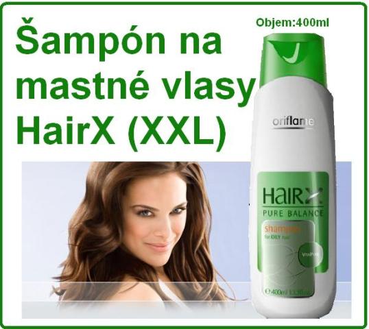 Šampón na mastné vlasy HairX (XXL)