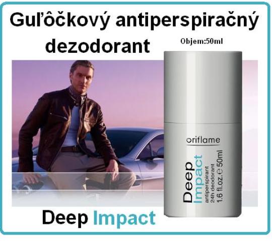 Guľôčkový antiperspiračný dezodorant Deep Impact