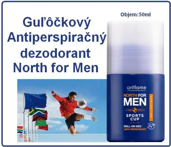 Guľôčkový Antiperspiračný dezodorant North for Men