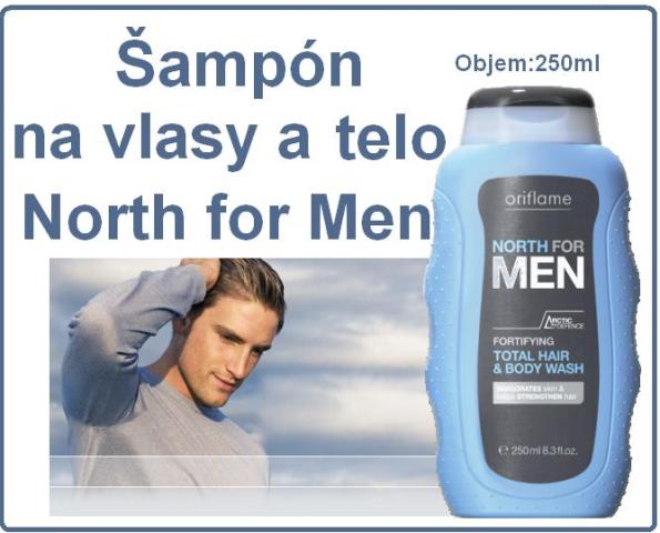 Šampón na vlasy a telo North for Men