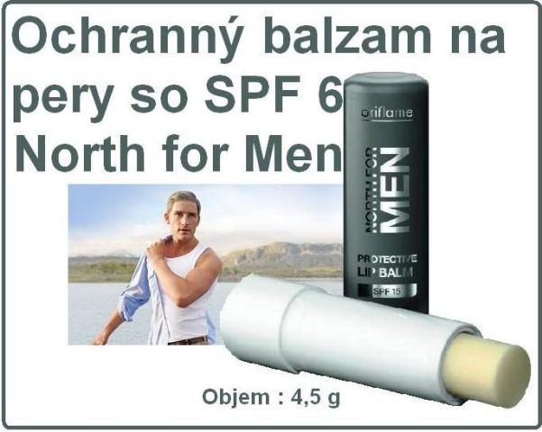 Ochranný balzam na pery so SPF 6 North for Men