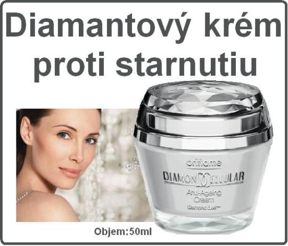 Diamantový krém proti starnutiu.