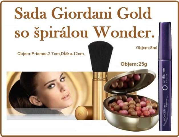 Sada Giordani Gold so špirálou Wonder..