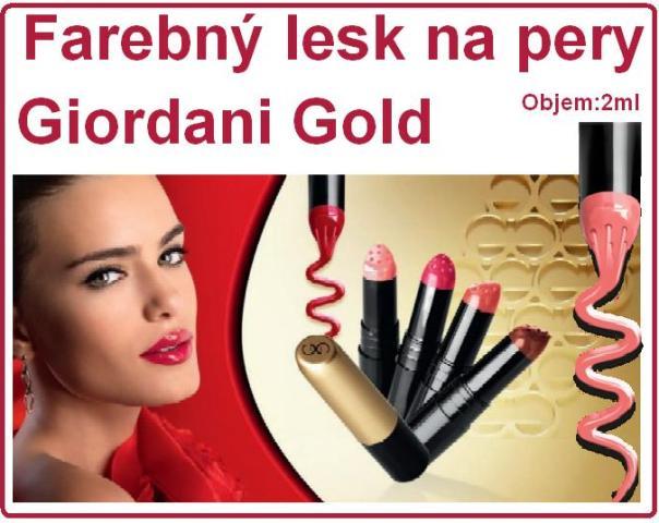 Farebný lesk na pery Giordani Gold