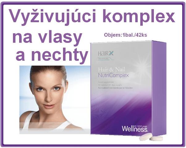Vyživujúci komplex na vlasy a nechty.