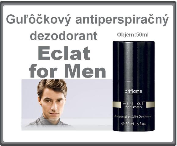 Guľôčkový antiperspiračný dezodorant Eclat for Men