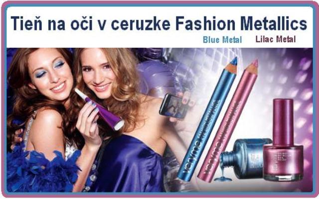 Tieň na oči v ceruzke Fashion Metallics.