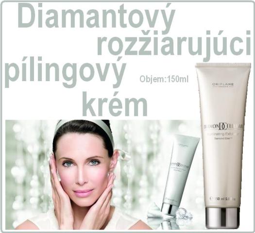 Diamantový rozžiarujúci pílingový krém