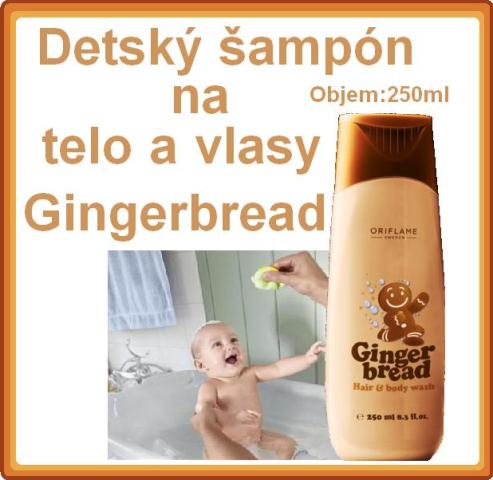 Detský šampón na telo a vlasy Gingerbread