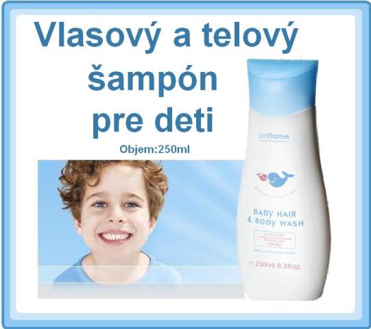 Vlasový a telový šampón pre deti