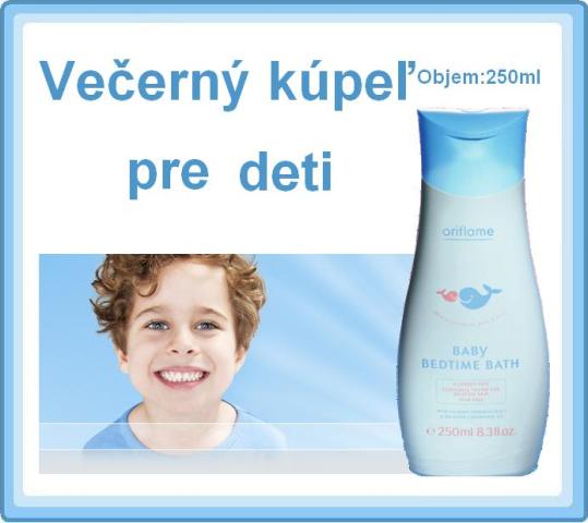 Večerný kúpeľ pre deti