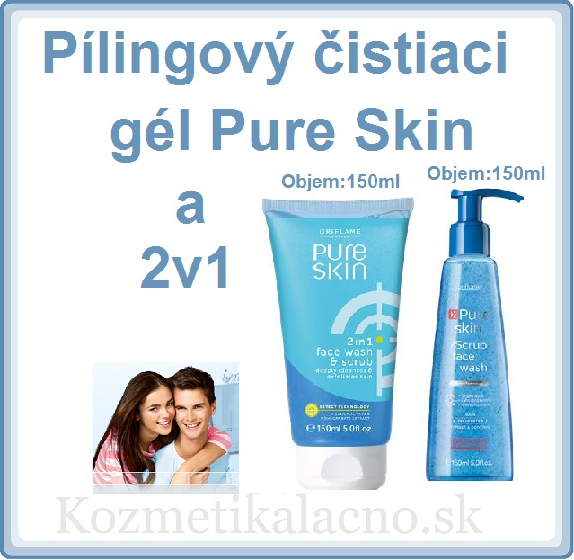 Pílingový čistiaci gél Pure Skin a 2v1