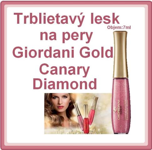 Trblietavý lesk na pery Giordani Gold Canary Diamond