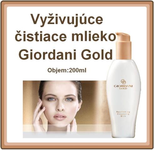 Vyživujúce čistiace mlieko Giordani Gold