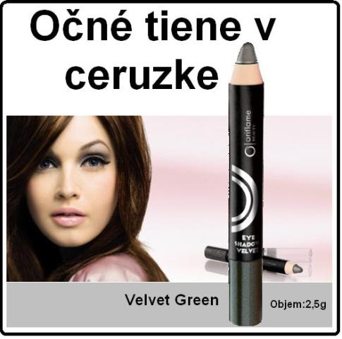 Očné tiene v ceruzke-Velvet Green.