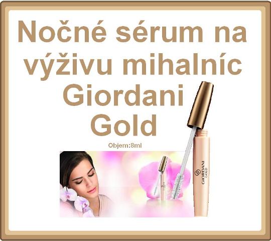 Nočné sérum na výživu mihalníc Giordani Gold
