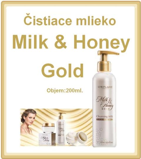 Čistiace mlieko Milk & Honey Gold