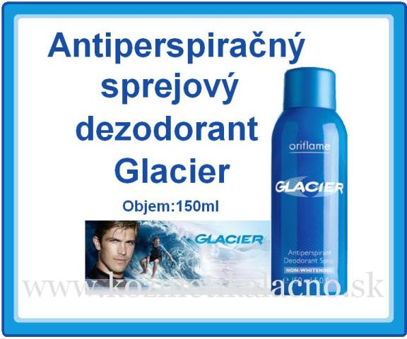Antiperspiračný sprejový dezodorant Glacier