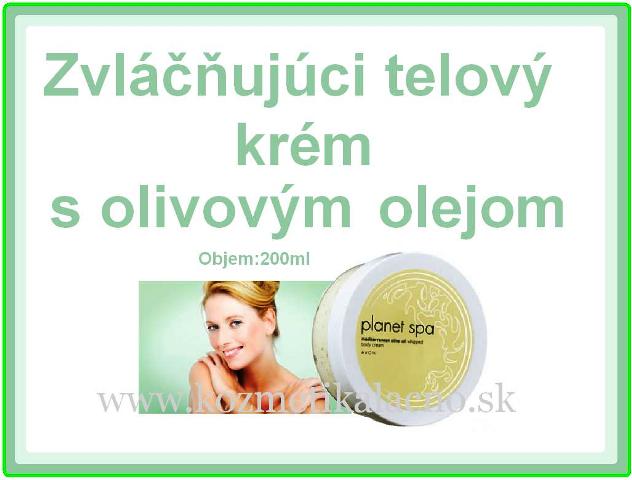 Zvláčňujúci telový krém s olivovým olejom
