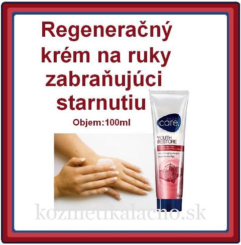 Regeneračný krém na ruky zabraňujúci starnutiu