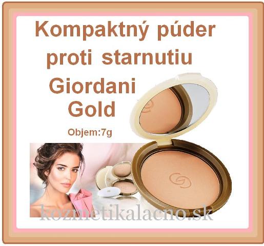 Kompaktný púder proti starnutiu Giordani Gold