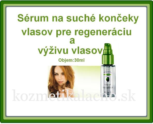 Sérum na suché končeky vlasov pre regeneráciu a výživu vlasov