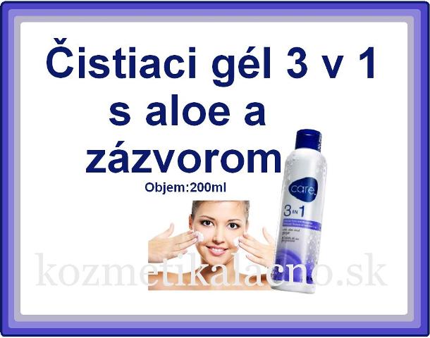 Čistiaci gél 3 v 1 s aloe a zázvorom