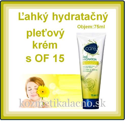 Ľahký hydratačný pleťový krém s OF 15