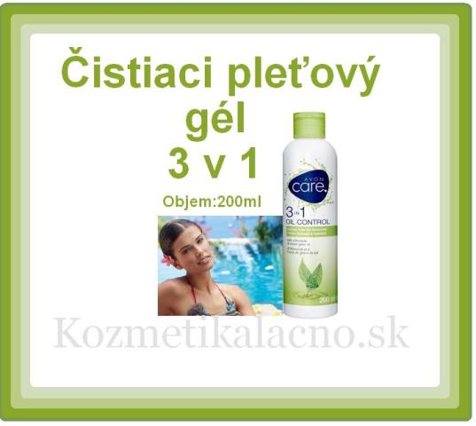 Čistiaci pleťový gél 3 v 1