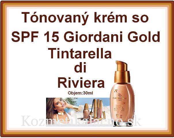 Tónovaný krém so SPF 15 Giordani Gold Tintarella di Riviera