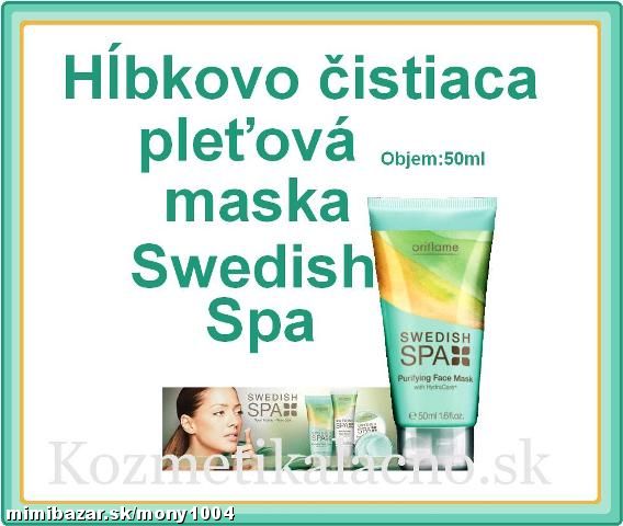 Hĺbkovo čistiaca pleťová maska Swedish Spa