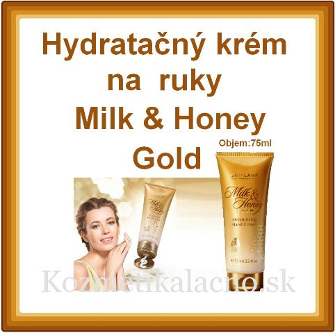 Hydratačný krém na ruky Milk & Honey Gold