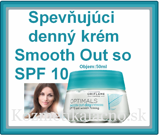Spevňujúci denný krém Smooth Out so SPF 10