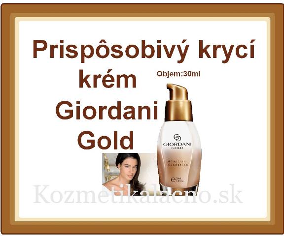 Prispôsobivý krycí krém Giordani Gold