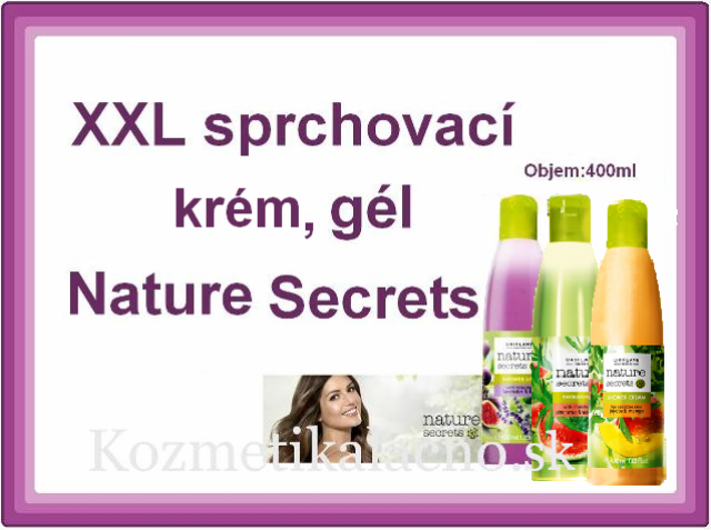 XXL sprchovací krém,gél Nature Secrets