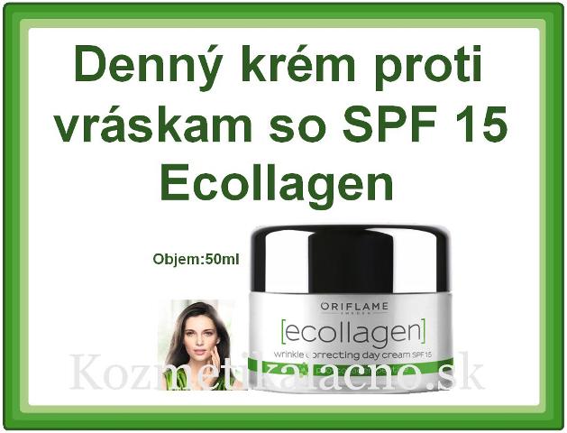 Denný krém proti vráskam so SPF 15 Ecollagen