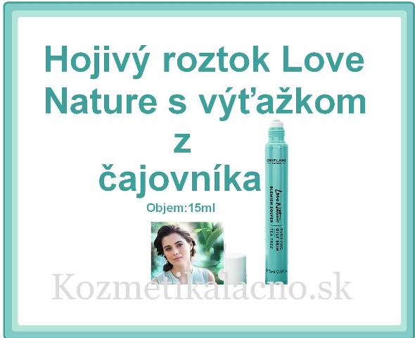 Hojivý roztok Love Nature s výťažkom z čajovníka