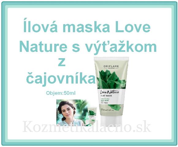 Ílová maska Love Nature s výťažkom z čajovníka