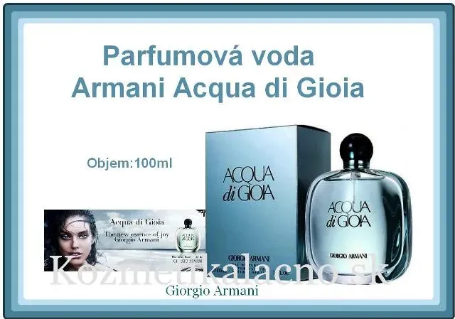 EAU DE Parfum Armani Acqua di Gioia.