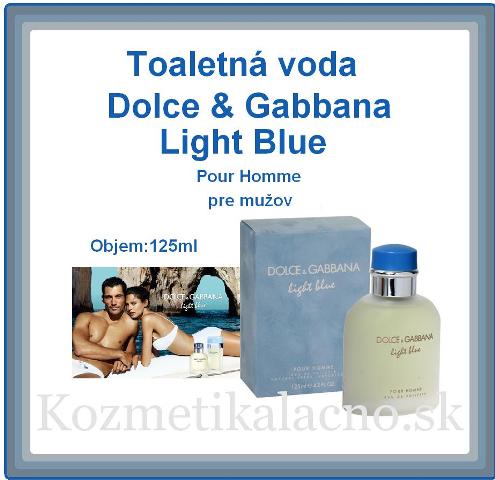 Parfumovaná voda Dolce & Gabbana Light Blue intense homme.