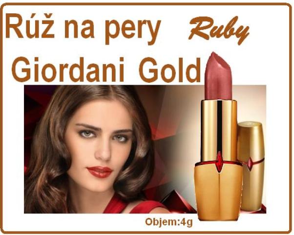 Rúž na pery Giordani Gold Ruby.