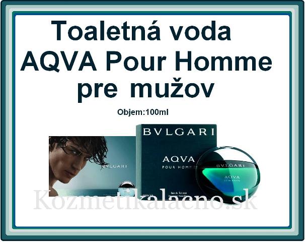 Toaletná voda BVLGARI AQVA POUR HOMME