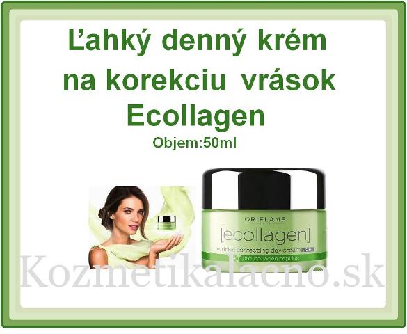 Ľahký denný krém na korekciu vrások Ecollagen