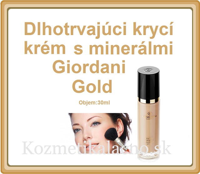 Dlhotrvajúci krycí krém s minerálmi Giordani Gold